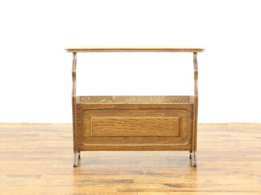 アンティーク家具 マガジンラック 65237a