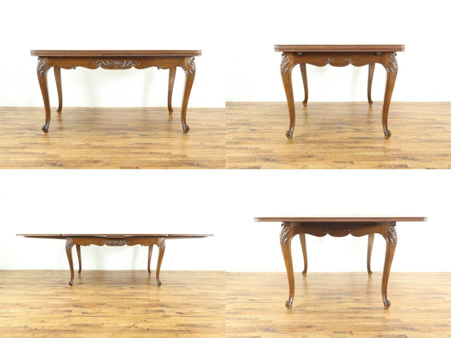 アンティークテーブル・チェア6脚セット 65206