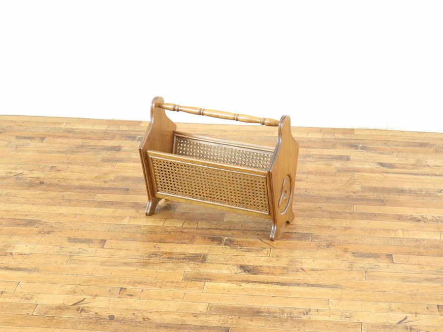 アンティーク家具 マガジンラック 65237d