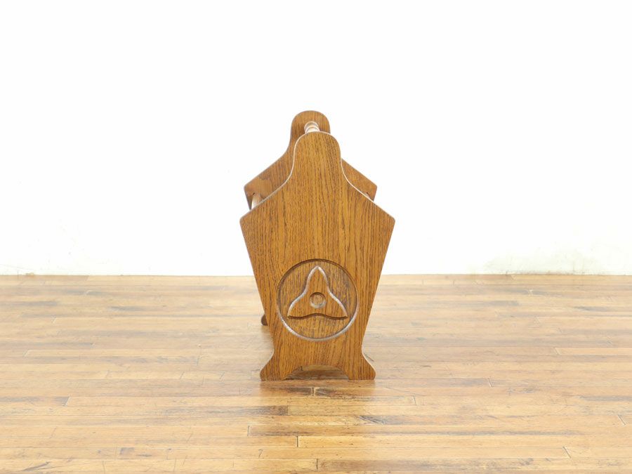 アンティーク家具 マガジンラック 65237d