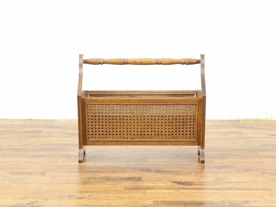 アンティーク家具 マガジンラック 65237d