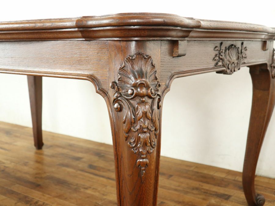 アンティークテーブル・チェア6脚セット 65202