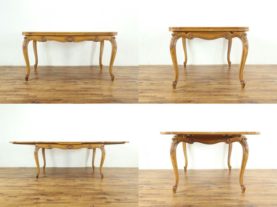 猫脚ドローリーフテーブル 65214a