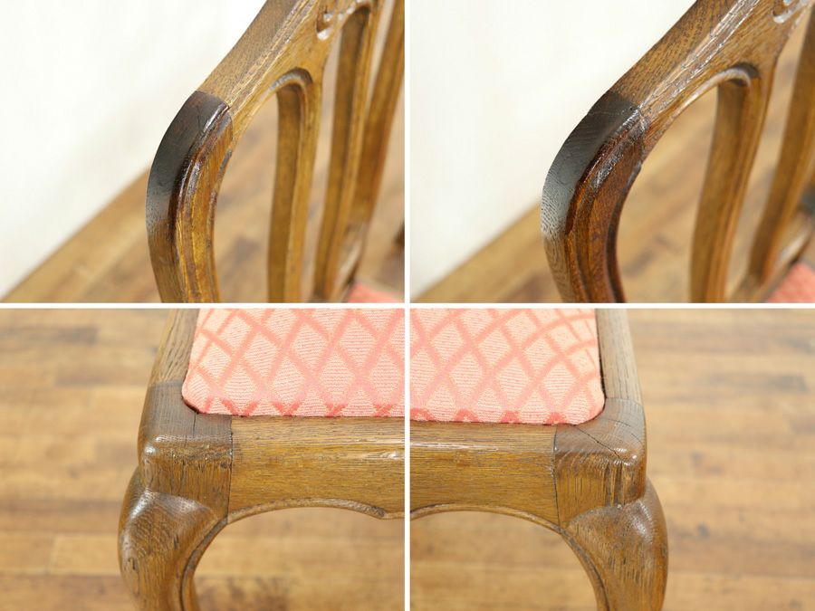 座面張り替え済 ダイニングチェア 65214b