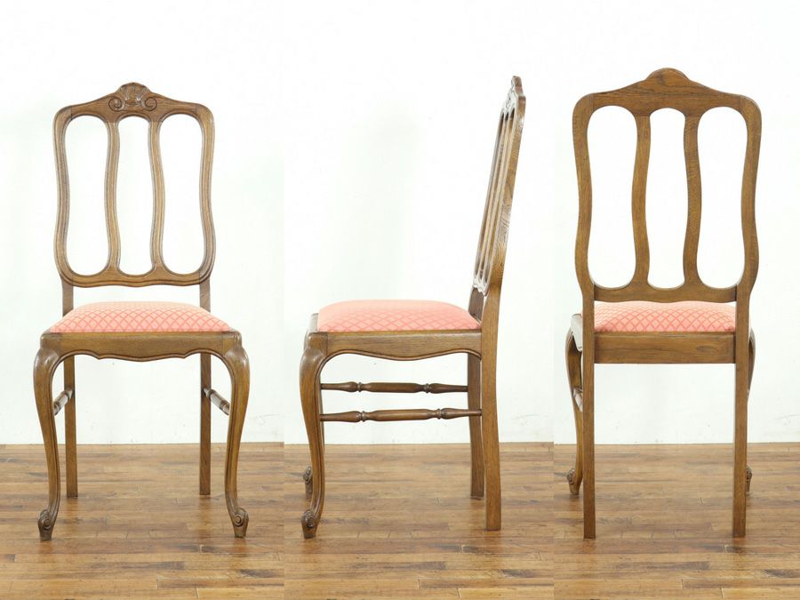 座面張り替え済 ダイニングチェア 65214b