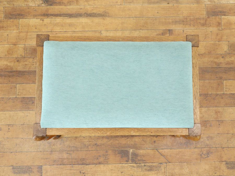 アンティーク家具 張替済スツール 65244b