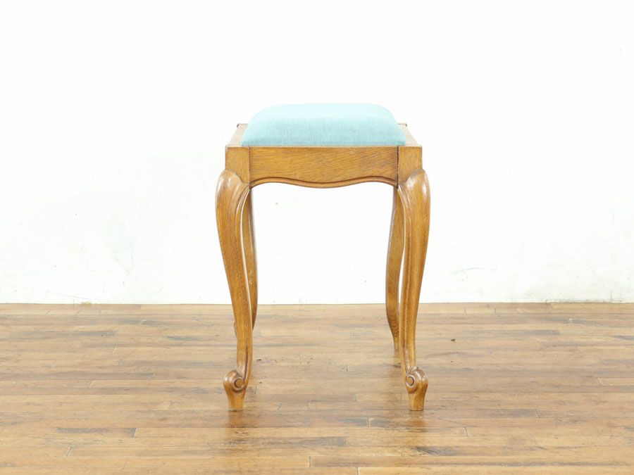 アンティーク家具 張替済スツール 65244b