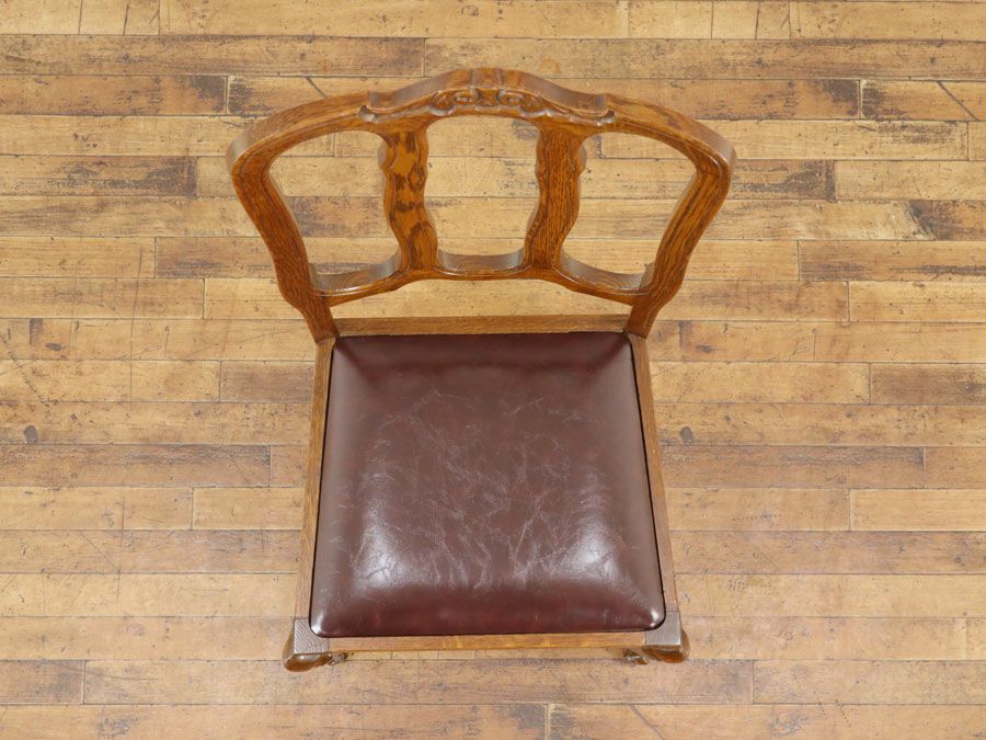 アンティーク 張替済ダイニングチェア 65243