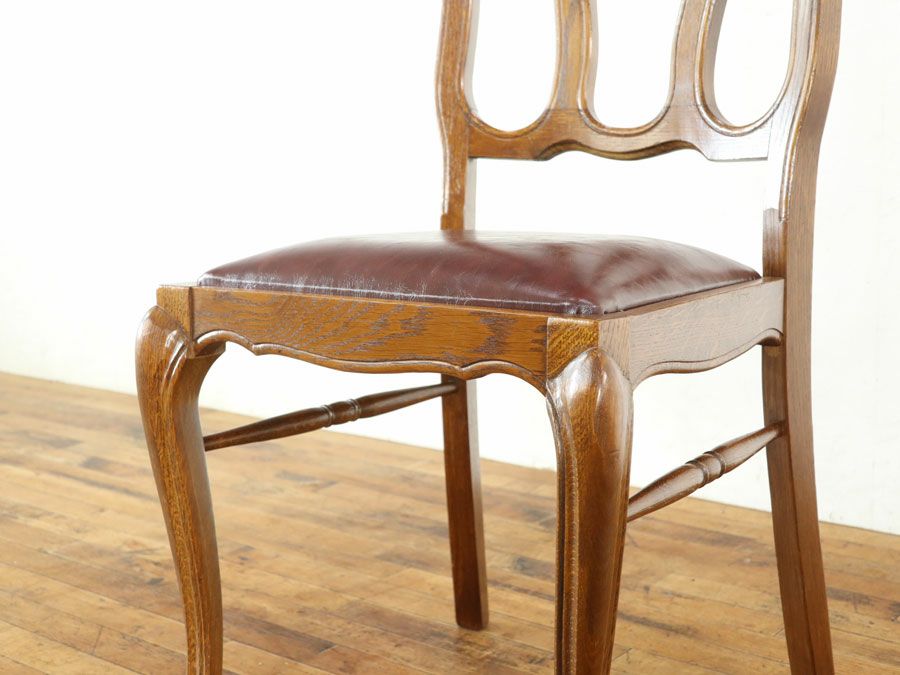 アンティーク 張替済ダイニングチェア 65243