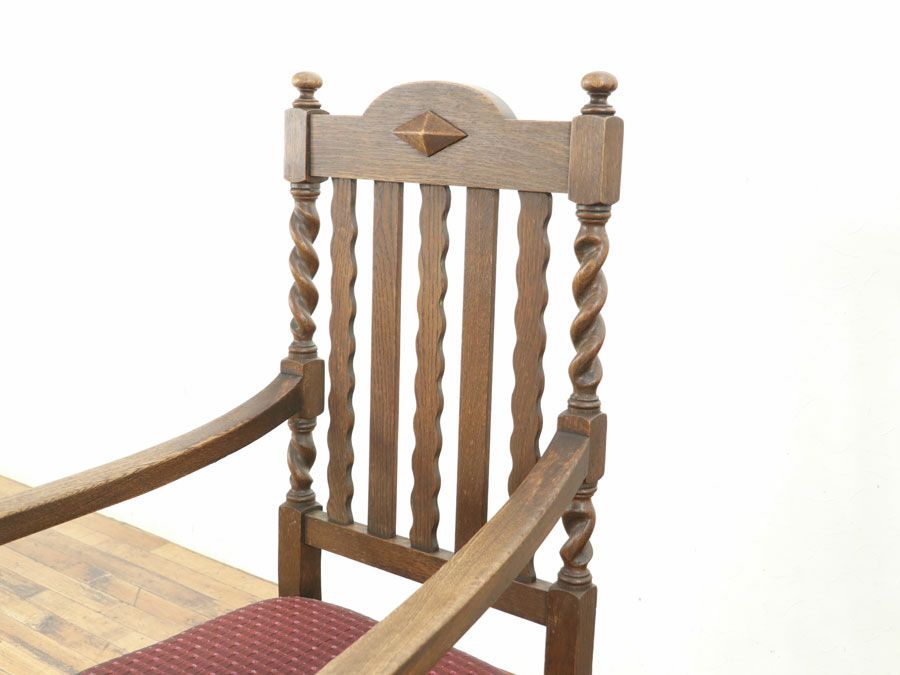 アンティーク家具 張替済アームチェア 80173