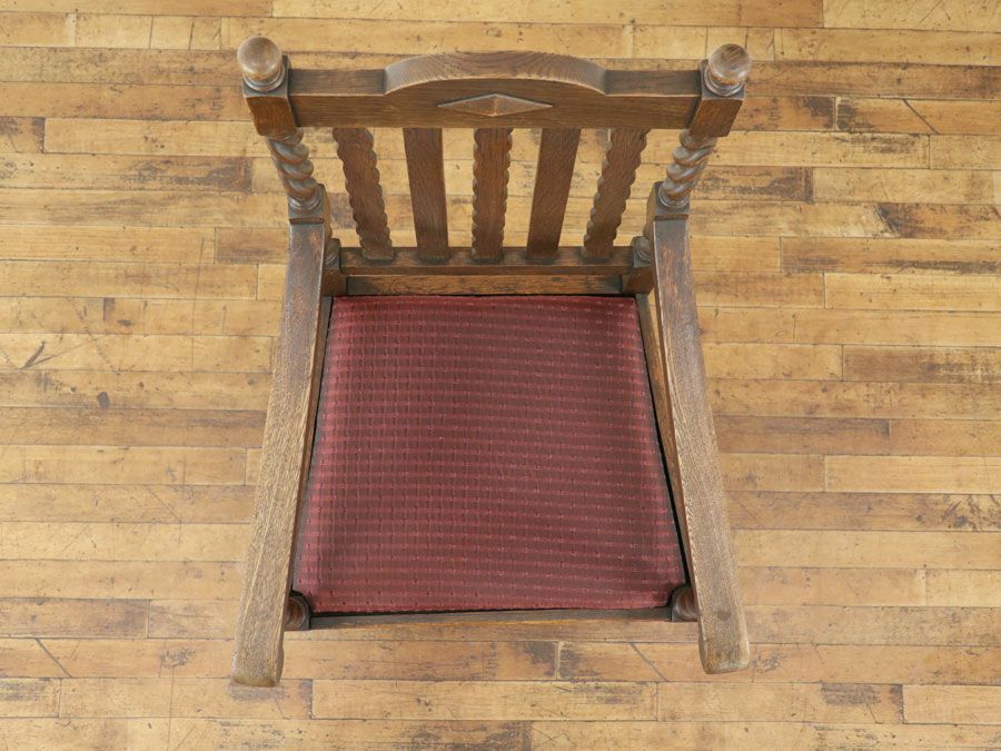 アンティーク家具 張替済アームチェア 80173