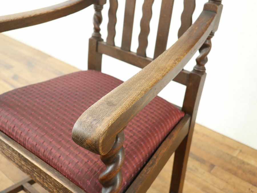 アンティーク家具 張替済アームチェア 80173