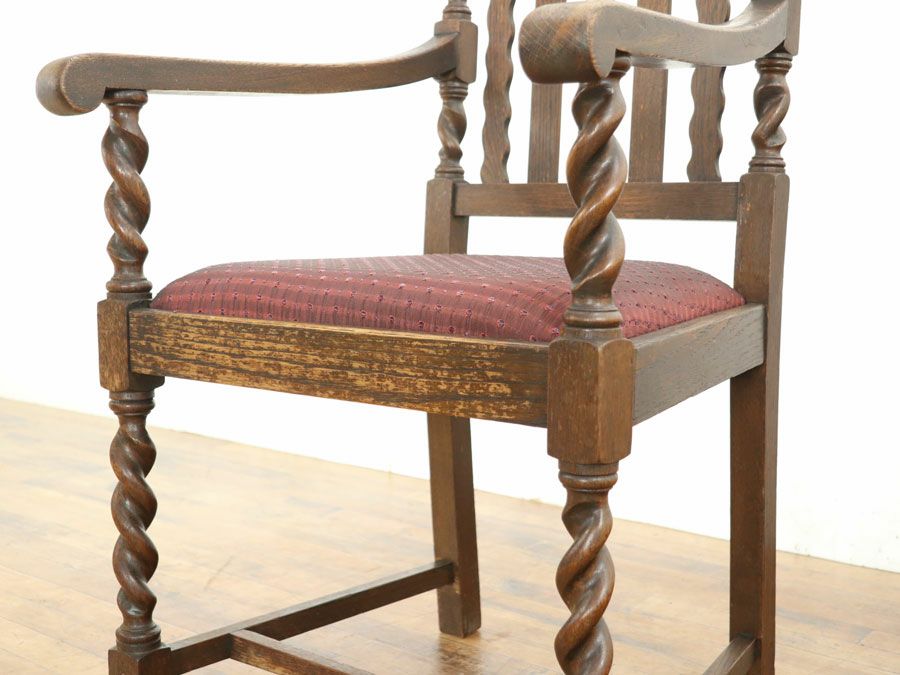 アンティーク家具 張替済アームチェア 80173