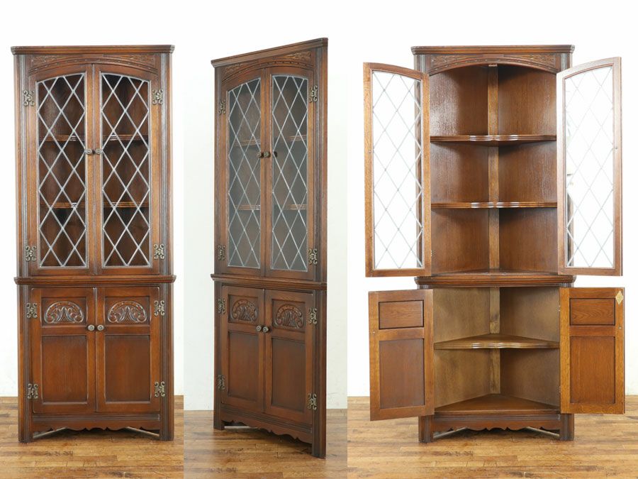 OldCharmコーナーキャビネット 80062