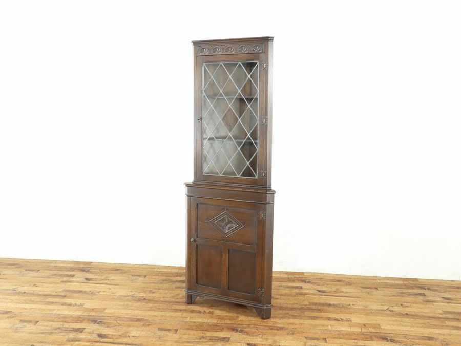 アンティーク家具 コーナーキャビネット 80166