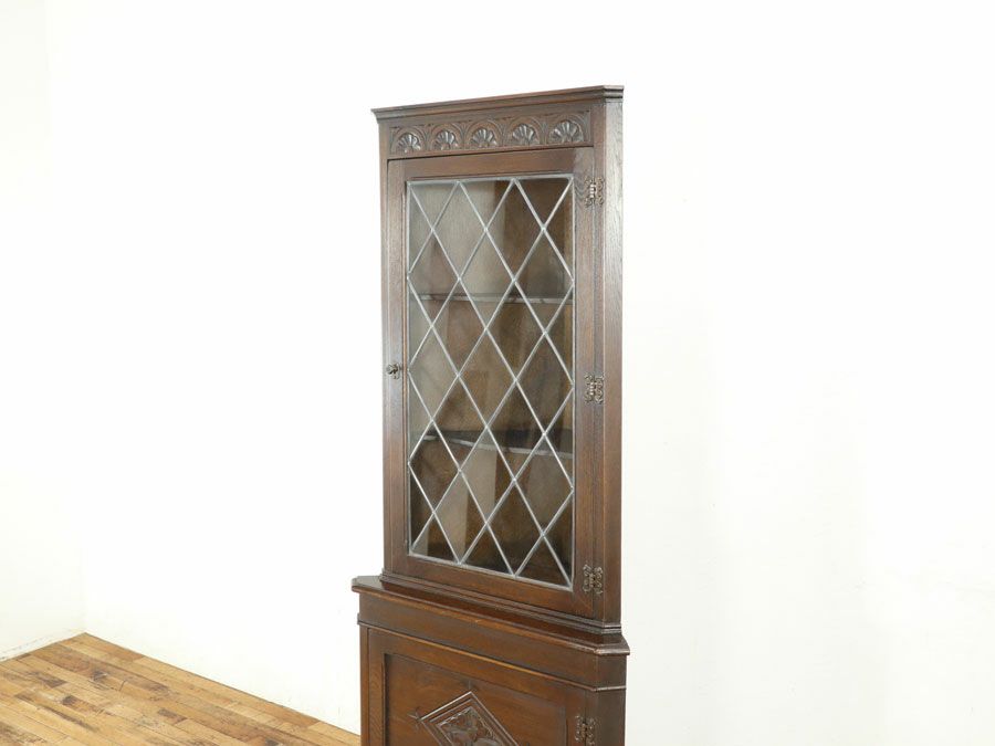 アンティーク家具 コーナーキャビネット 80166