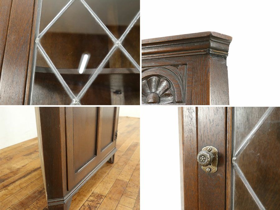 アンティーク家具 コーナーキャビネット 80166