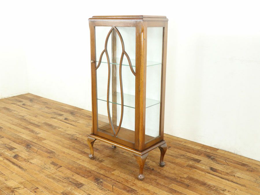 アンティーク クロス張替済ショーケース 80087