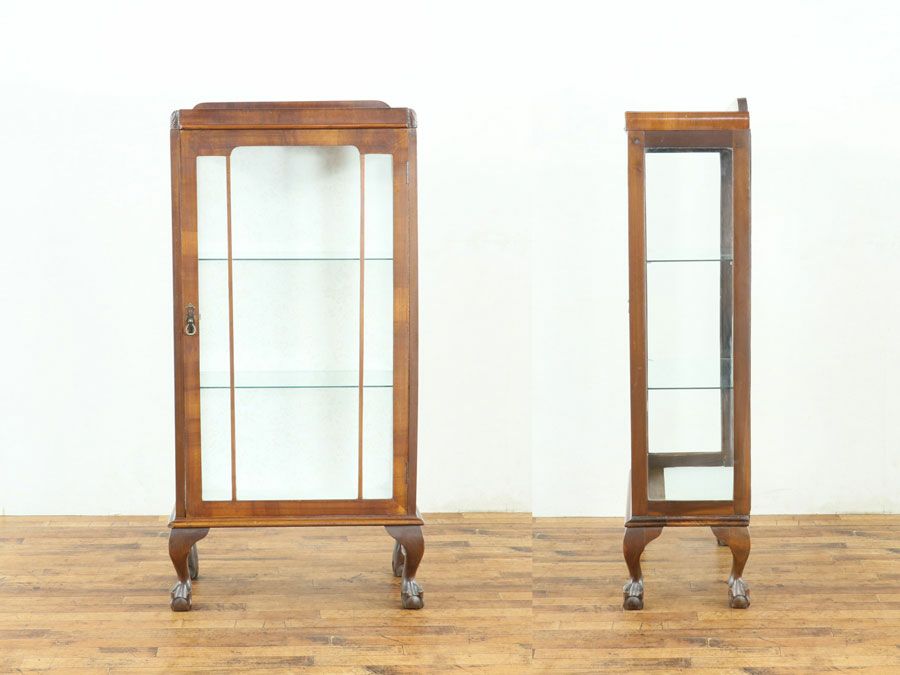 アンティーク クロス張替済ショーケース 80041