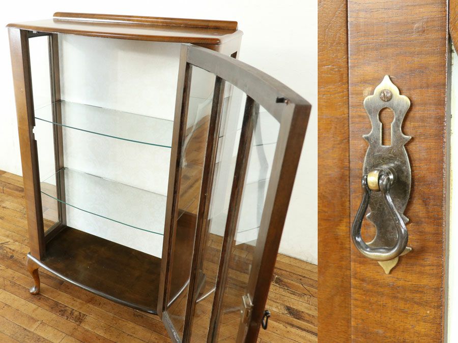 アンティーク クロス張替済ショーケース 80116