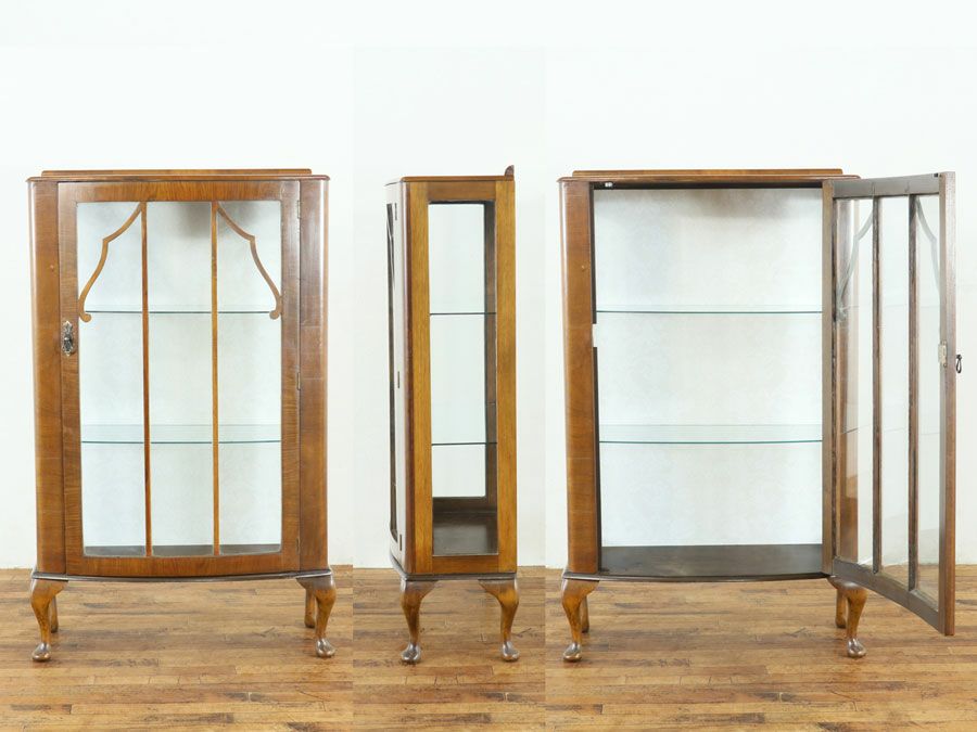 アンティーク クロス張替済ショーケース 80116