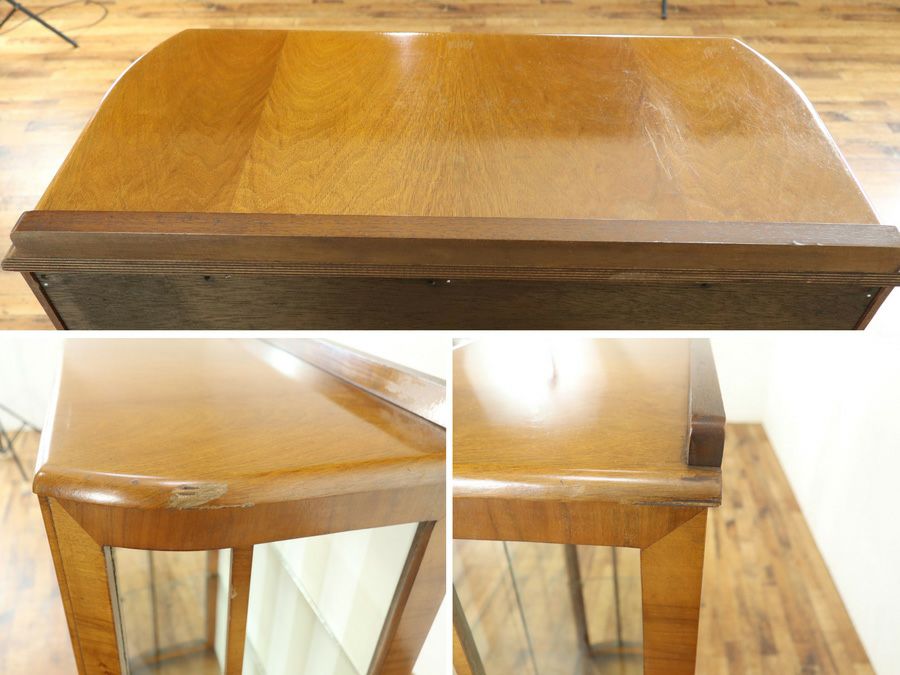 アンティーク クロス張替済ショーケース 80099