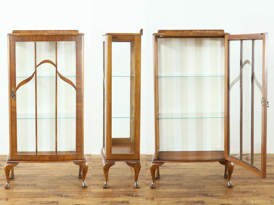 アンティーク クロス張替済ショーケース 80011