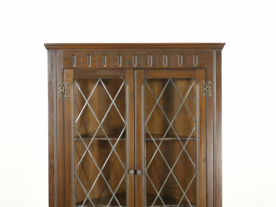 アンティーク家具 コーナーキャビネット 80271