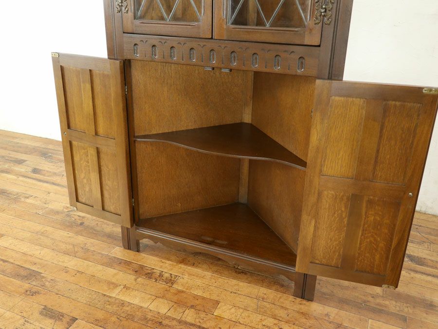 アンティーク家具 コーナーキャビネット 80271