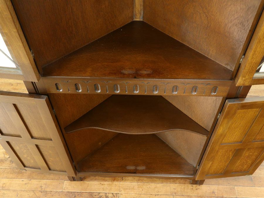 アンティーク家具 コーナーキャビネット 80271