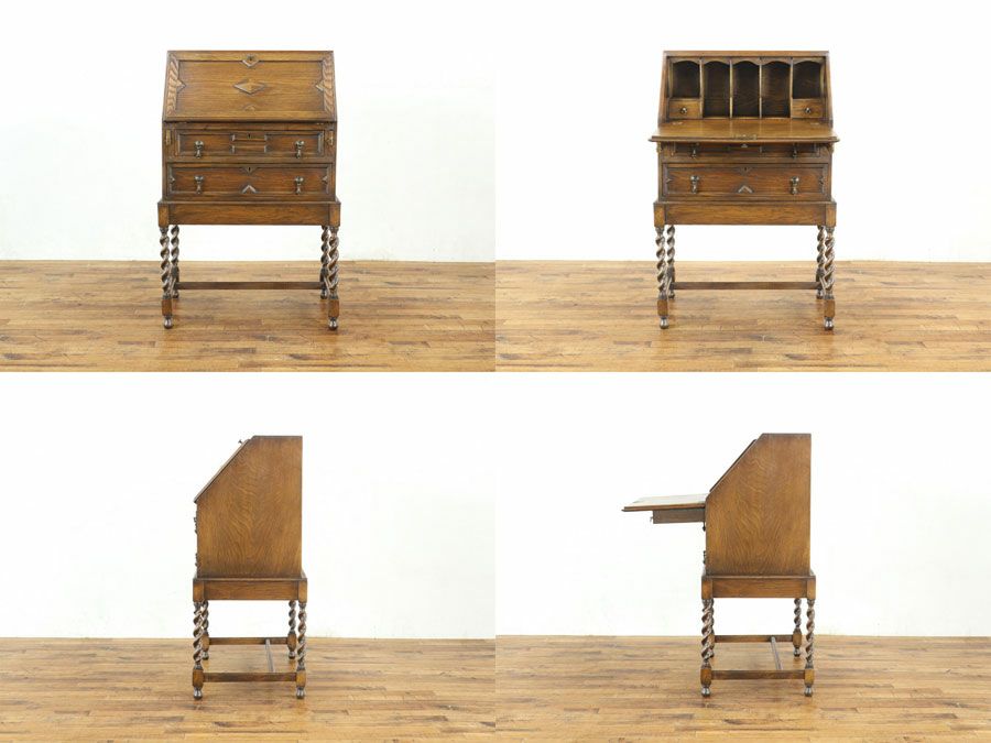 シャープなツイスト ライティングビューロー 80252 | アンティーク