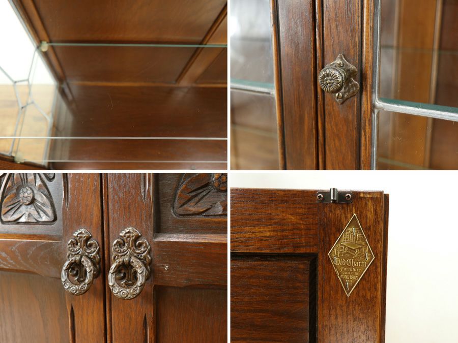 英国家具 OldCharmショーケース 80314