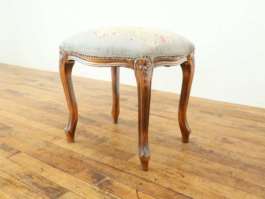 アンティーク家具 スツール 65244a