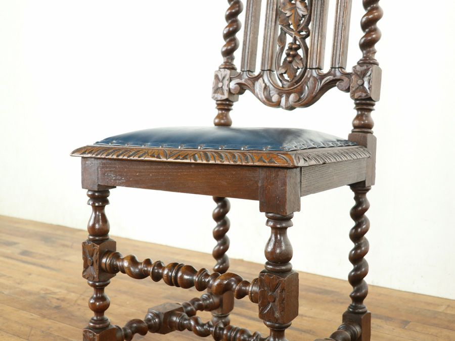 アンティーク家具 張替済チェア 65242