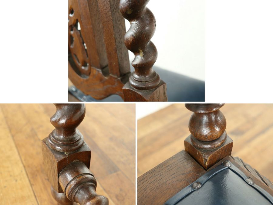 アンティーク家具 張替済チェア 65242