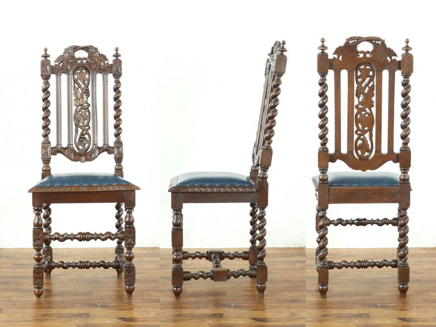 アンティーク家具 張替済チェア 65242