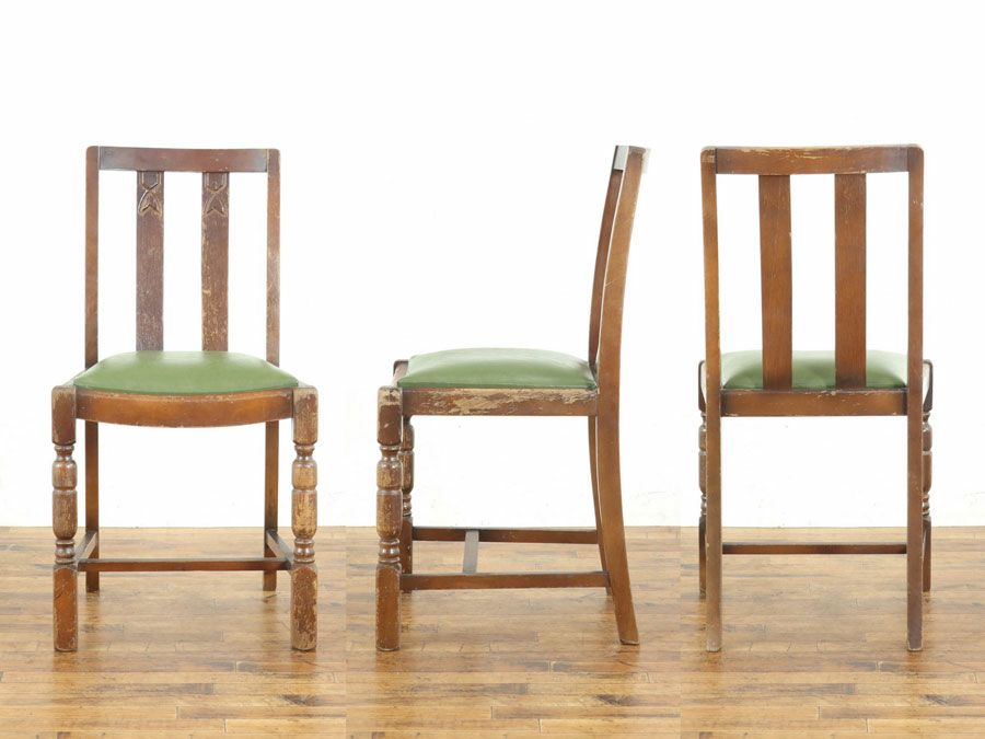 アンティーク 張替済ダイニングチェア 80052b