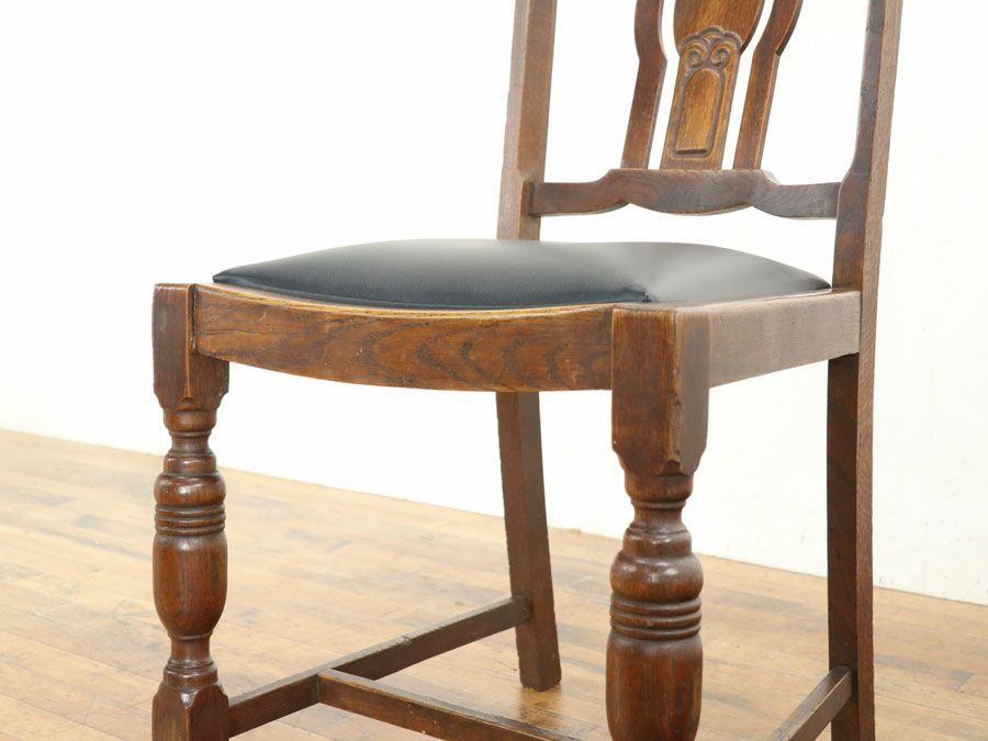 アンティーク 張替済ダイニングチェア 80267