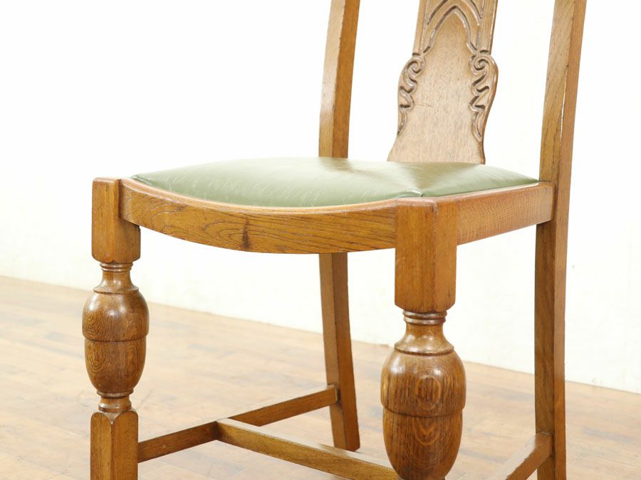 アンティーク 張替済ダイニングチェア 80262