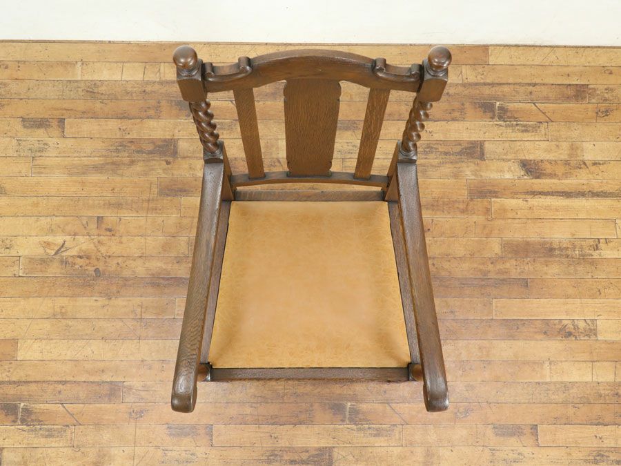 アンティーク家具 張替済アームチェア 80282a