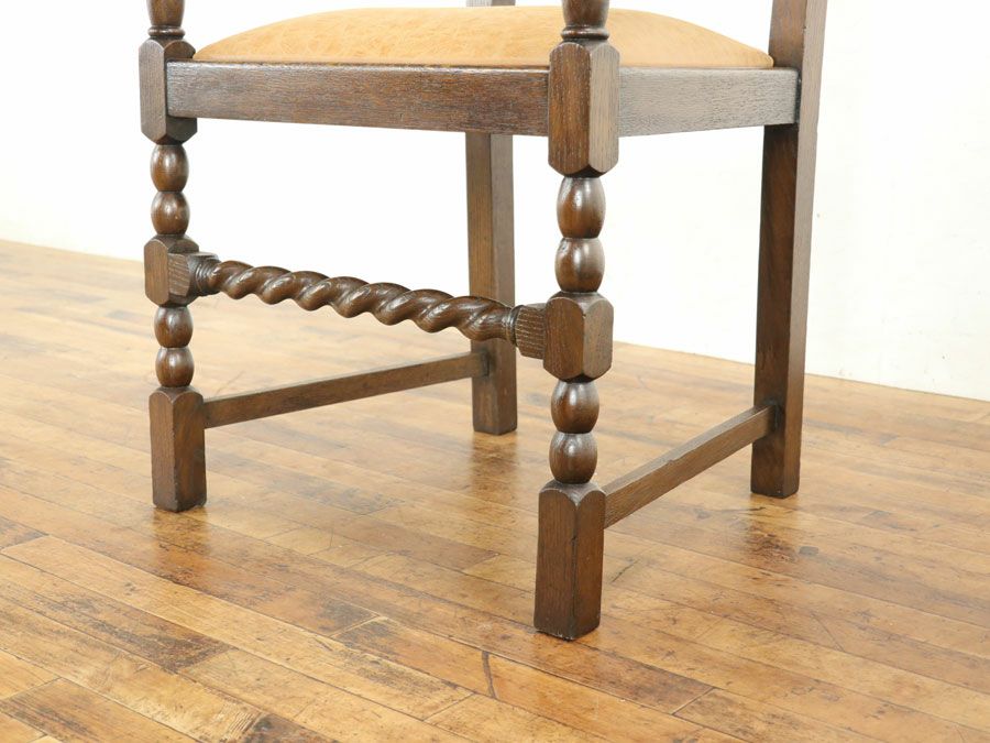 アンティーク家具 張替済アームチェア 80282a