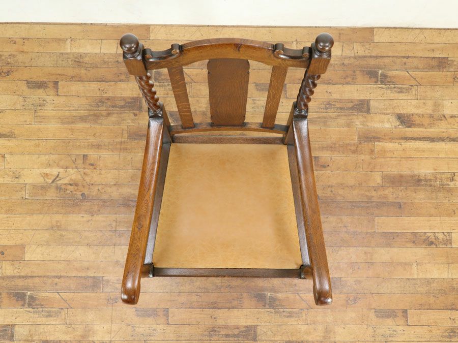 アンティーク家具 張替済アームチェア 80282b