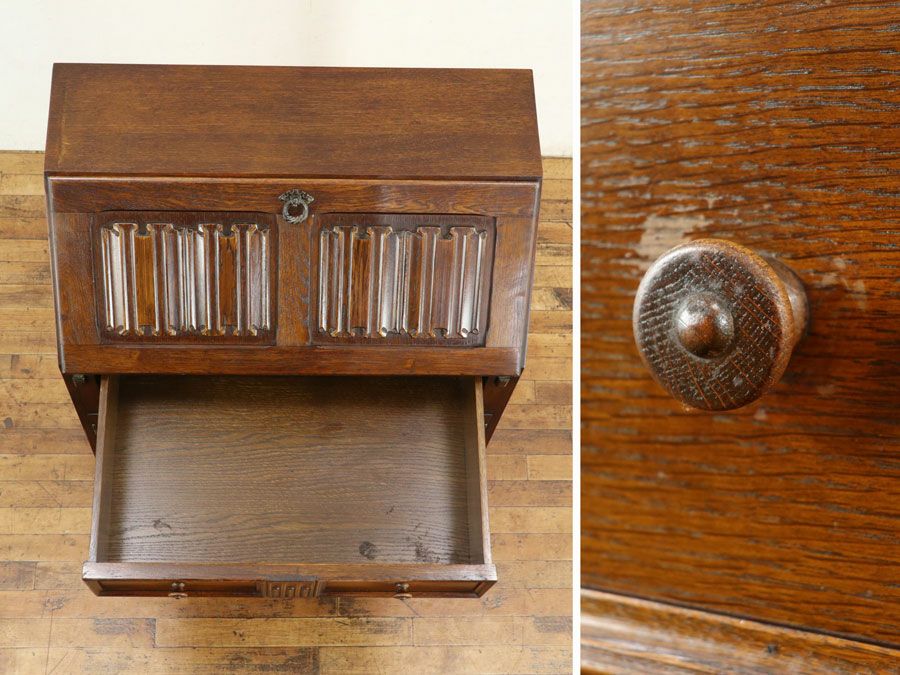 希少な扉収納タイプのライティングビューロー 80214 | アンティーク