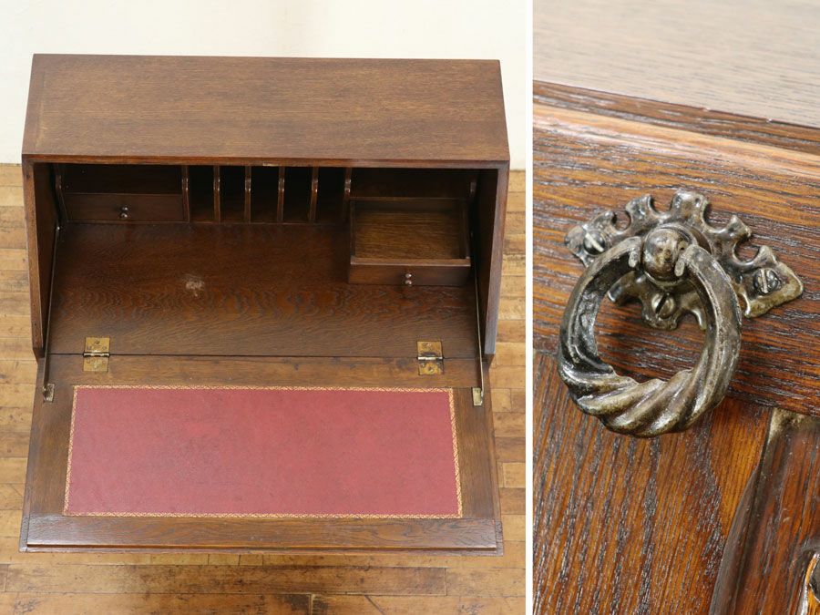 希少な扉収納タイプのライティングビューロー 80214 | アンティーク