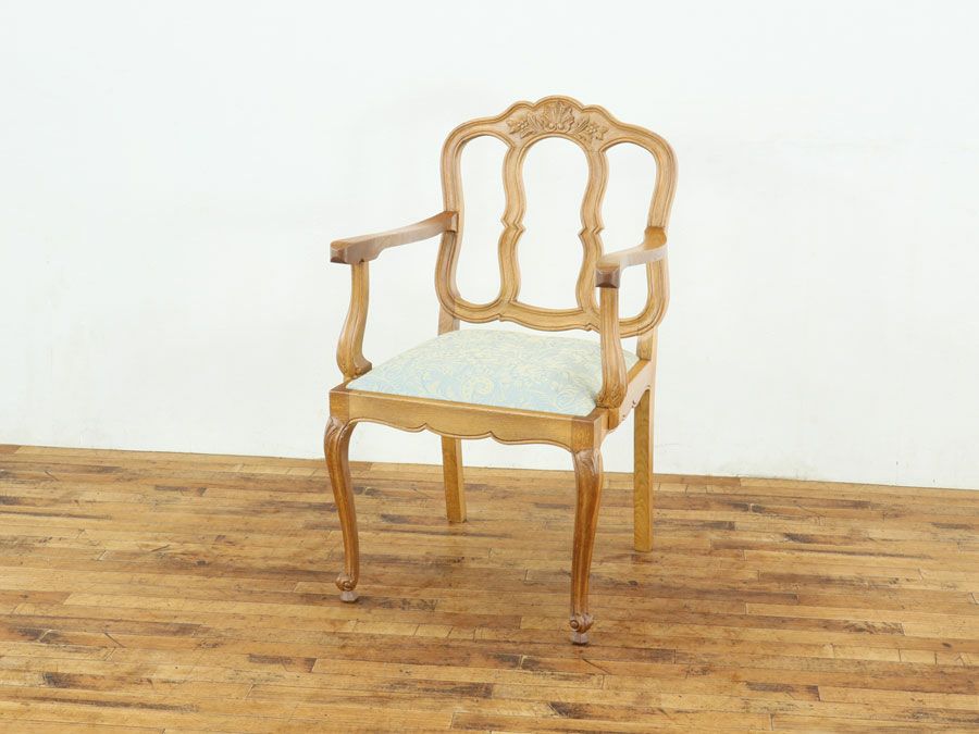 アンティーク 張替済アームチェア 65312