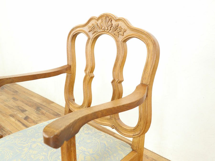 アンティーク 張替済アームチェア 65312