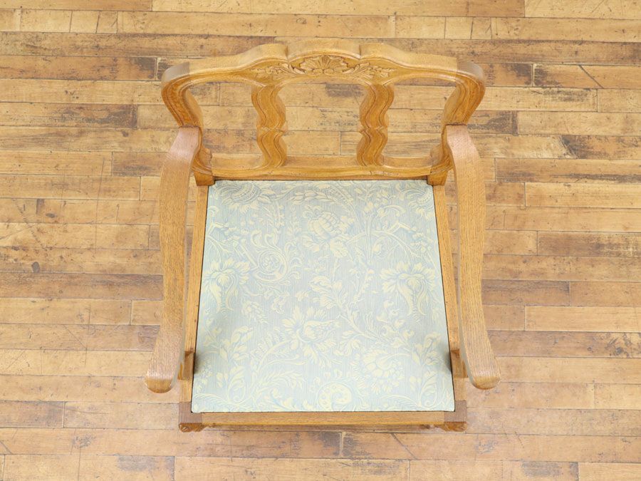 アンティーク 張替済アームチェア 65312