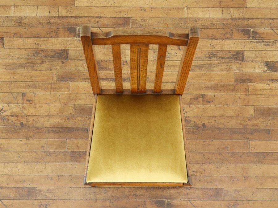 アンティーク 張替済ダイニングチェア 80255b