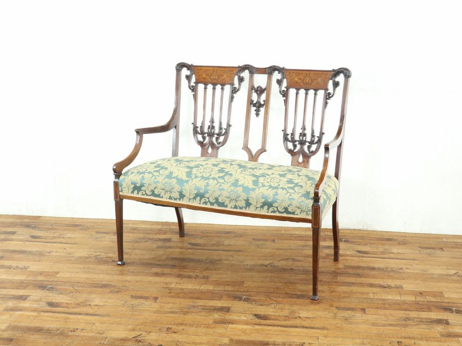 アンティーク 張替済ダイニングチェア 80052a