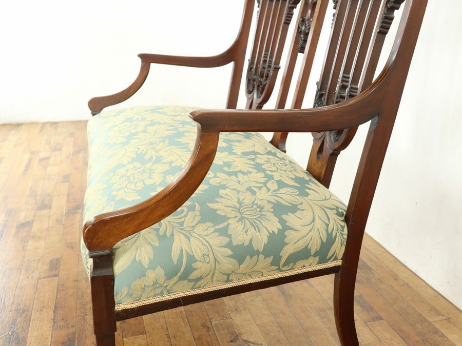 アンティーク 張替済ダイニングチェア 80052a